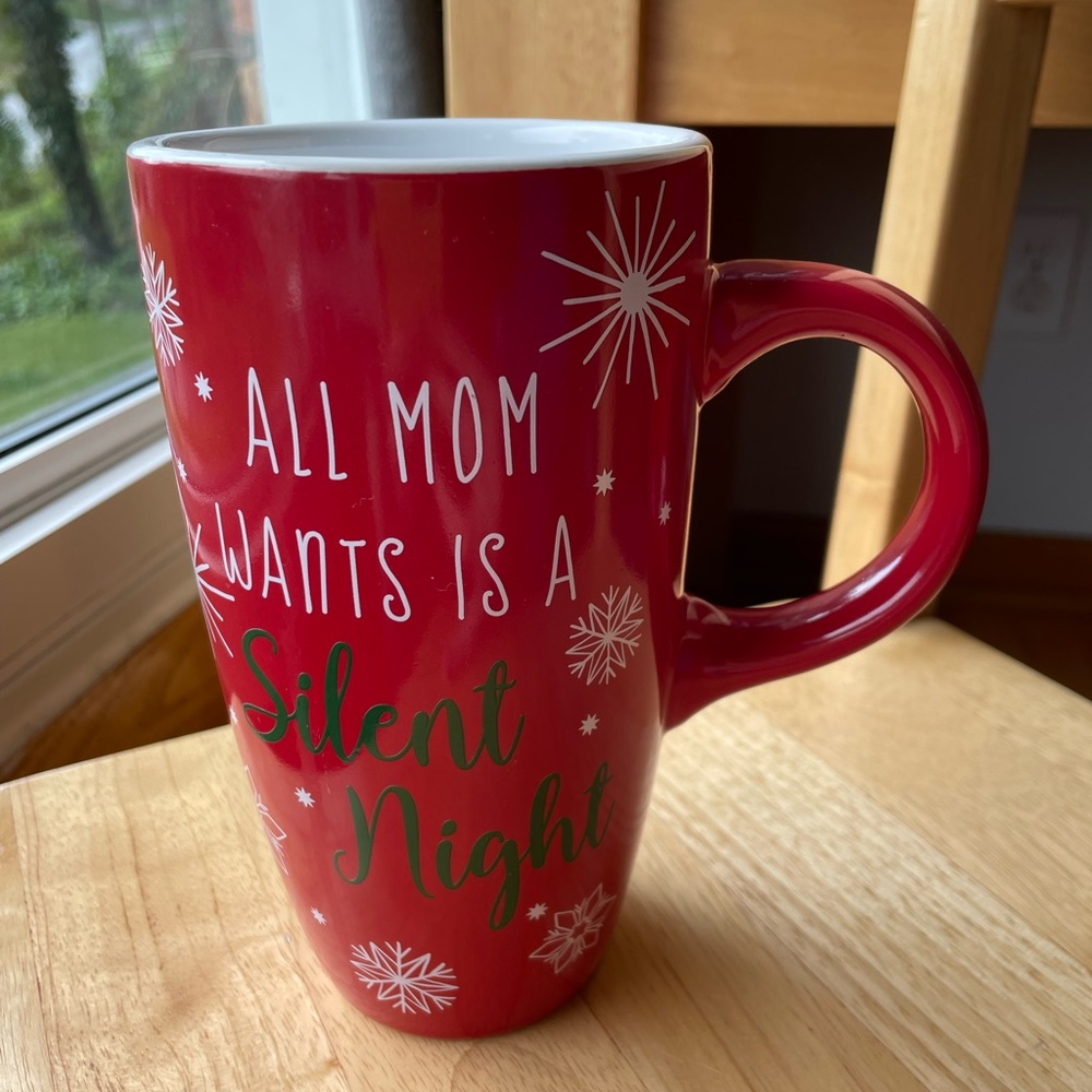BN Red Green White Christmas Mom Large Coffee Tea Mug